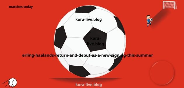 عودة إيرلينغ هالاند وظهوره الأول كصفقة جديدة لهذا الصيف